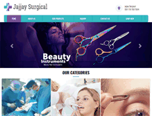 Tablet Screenshot of jajjaysurgical.com